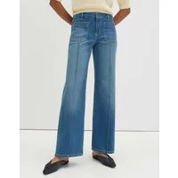 someday Bootcut-Jeans Carie french bold Mid Rise, 5-Pocket-Design mit leichter Used-Waschung