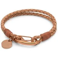 Unique Lederarmband Unique Lederarmband mit Verschluss aus Edelstahl LB0354