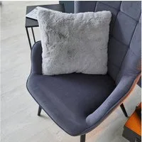 LUXOR living Fellkissen Dekokissen Novara, Kunstfell, eckig, 40x40 cm, sehr weich, mit Füllung, Wohnzimmer