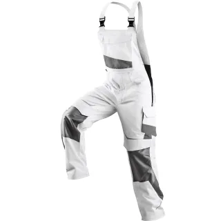 KÜBLER PULSSCHLAG Latzhose weiß/anthrazit 114 - 3324 5365-1097-114