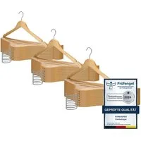 VonBueren Kleiderbügel VonBueren Kleiderbügel Holz, 44,5 x 22 cm je Bügel/Holzbügel, (30-tlg)
