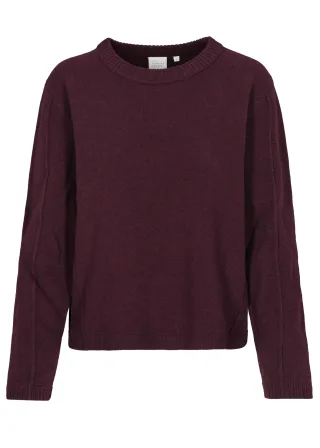 THE FASHION PEOPLE - Chunky oversized Merino Pullov vine melange - Gr. - L