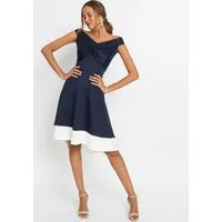 bonprix Off-Shoulder-Kleid für festliche Anlässe, aus festem Scuba-Stoff, mit Carmen-Ausschnitt
