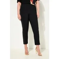 MIAMODA Schlupfhose Bengalin-Hose elastischer Slim Fit Metallic-Druck