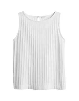 Opus - Ärmelloses Top - Ipoma slit weiß - Gr. - 38