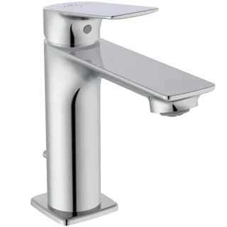 Ideal Standard Waschtisch-Armatur H100 CeralifeC Ausladung 110mm mit Ablaufgarnitur BlueStart Chrom, BE045AA