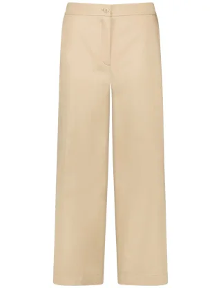 GERRY WEBER Collection - Hose unifarben beige/weiß - Gr. - 42
