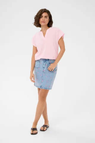 Kurzarm-Bluse KApauline Kurzarm-Bluse Baggy fit