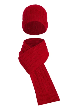 Set Aus Schal Und Mütze Set Aus Schal Und Mütze