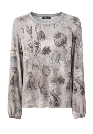 tuzzi - Shirt QUIET WILD mit Gummibündchen light cashmere/taupe - Gr. - 38