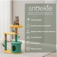 SNOEKIE Kratzbaum Snoekie Katzenbaum aus MDF mit Höhle Sisalstämmen und Spielball 79cm