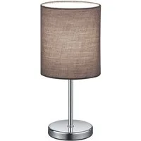 Reality Leuchten Schreibtischlampe Jerry, E14 Tischleuchte exkl. Leuchtmittel, mit Stoffschirm u. Schnurschalter