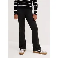 bonprix Jerseyhose mit angerauter Innenseite, mit Gummizug, ausgestellte Passform