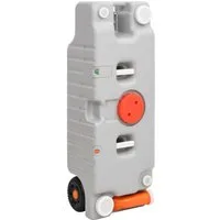 vidaXL Wassertank Camping-Wassertank mit Rollen 75 L Grau