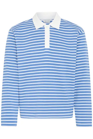 Casual Friday - CFPERSSON RELAXED POLO SWEAT ultramarine - Gr. - L