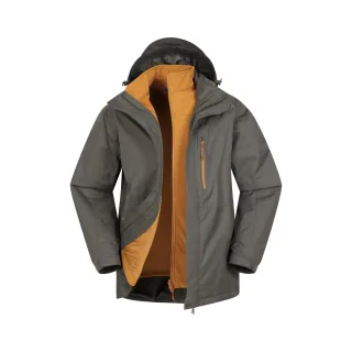 Mountain Warehouse Herren Bracken Extreme 3 in 1 Wasserdichte Jacke (Grün)