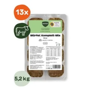 BARFER'S Würfel: Komplett-Mix Rind 13x400 g