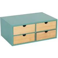 relaxdays Organizer Schreibtisch Organizer 4 Schubladen