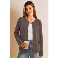 Arach&Cloz Strickjacke Damen Cardigan-Pullover Lässige Strickjacken Business-Casual-Outfit-Oberteil