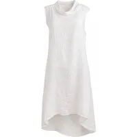 ITALY VIBES Sommerkleid - Kleid mit Rollkragen - Leinenkleid Damen - luftiges Midikleid ONE SIZE / passend für Größe S - L