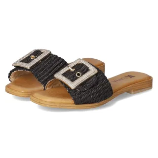 Kaerlek Pantoletten NERO  Schwarz - Gr. 36 -  Echt Leder