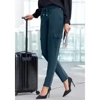 LASCANA Cargohose in weich fließendem Material, Loungewear