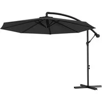 FIVMEN Sonnenschirm Sonnenschirm Alu Sonnenschirme mit kurbel Höhenverstellbarer, Gartenschirm UV Schutz Balkonschirme für Garten Balkon