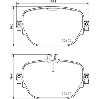 Hella Bremsbel?ge hinten Mercedes Cls E-Klasse Eqc Glc