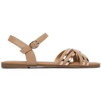 Jenny Jenny Damen-Sandalen Beige, Gold Sandale