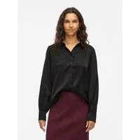 Vila Langarmbluse VIENNA RAVENNA L/S BALLOON SHIRT - NOOS Kunstfaser, regular fit