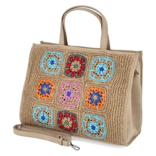 Fräulein Frida Shopper - Gr.  - Beige - Textil & Synthetik