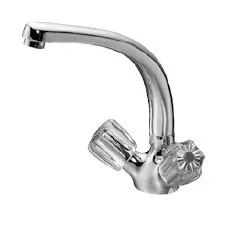 Kaja Classic Spültisch-Einlocharmatur mit, gl. Kö., Gussausl. 185mm chrom Kroneng., 31610-1-C 31610-1-C