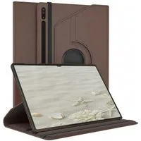 EAZY CASE Tablet-Hülle Rotation Case für Samsung Galaxy Tab S8 Ultra 14,6 Zoll, Schutztasche Tablet Case 360 Rotation Bookcover zum Aufstellen Braun