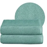 Beautex Handtuch Set, Premium Frottier Sets, 100% Baumwolle 550g/m², Multischlaufen-Optik, Frottier, saugstark, weich, flusenfrei, schnelltrocknend, schadstoffgeprüft