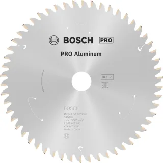 Bosch PRO Akku-Kreissägeblatt Standard for Aluminium 184 x 2/1,5 x 16, 56 Zähne - 2608837763