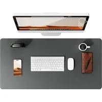 TUWENA Mauspad Schreibtischunterlage, Rutschfeste Tischunterlage Schreibunter Mauspad, Leder Mauspad, Multifunktionales Office Mousepad Schreibtisch Zubehör