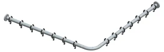 Keuco Brausevorhangstangen-Set Plan 14939, 14939171200