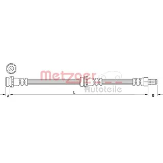Metzger Bremsschlauch vorne Mazda Tribute