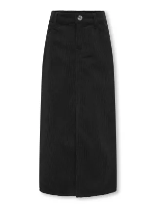 KIDS ONLY - KOGVIOLA LONG SLIT CORD SKIRT PNT black - Gr. - 158