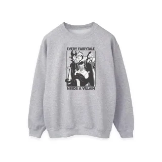 Disney - "Every Fairy Tale Needs A Villain" Sweatshirt für Damen (Grau meliert)