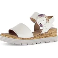 Gabor Genua Keilsandalette, Plateau, Sommerschuh mit dekorativer Zierschnalle, G-Weite