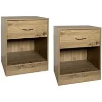 HTI-Living Nachtkommode Nachtschrank 2er-Set Thekla 4050 (Set, 2 Nachtkommoden), Nachttisch Nachtkommode