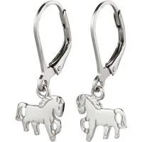 schmuck23 Paar Ohrhänger Kinder Ohrringe Pferd Pony 925 Silber, Kinderschmuck Mädchen Geschenk