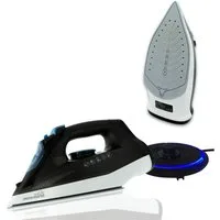 Starlyf Dampfbügeleisen Cordless Steam Iron, 2400 W, kabelloses Bügeleisen, Sohle mit keramischer Antihaftbeschichtung
