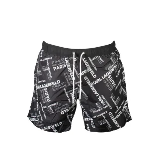 Karl Lagerfeld Schwarze Polyester Herren Badeboxer