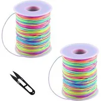 FELIXLEO Elastisches Faden Gummiband Für Armband Schmuck Halskette Basteln Overlockgarn, (2-St)