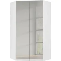 rauch Eckkleiderschrank Kleiderschrank Schrank Eckschrank Ankleide Garderobe CELLE (Schenkelmaß: 117x117 cm, Höhe 197/210 cm) optional mit Spiegel oder Hochglanzfront MADE IN GERMANY