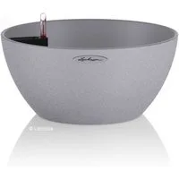 Lechuza® Pflanzschale Pflanzschale Cubeto Stone 40 steingrau (Komplettset)