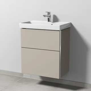 Sanipa 3way Waschtischunterbau zu Villeroy & Boch Avento Waschtisch mit 2 Auszügen, Kaschmir-Matt BP6201U