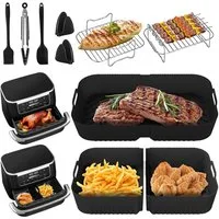TUWENA Dampfgaraufsatz Airfryer Zubehör für Ninja Foodi Flexdrawer AF500EU, Silikonform für Ninja heißluftfritteuse af500de Zubehör